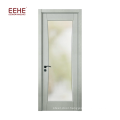 Latest design wooden single flush door design with glass